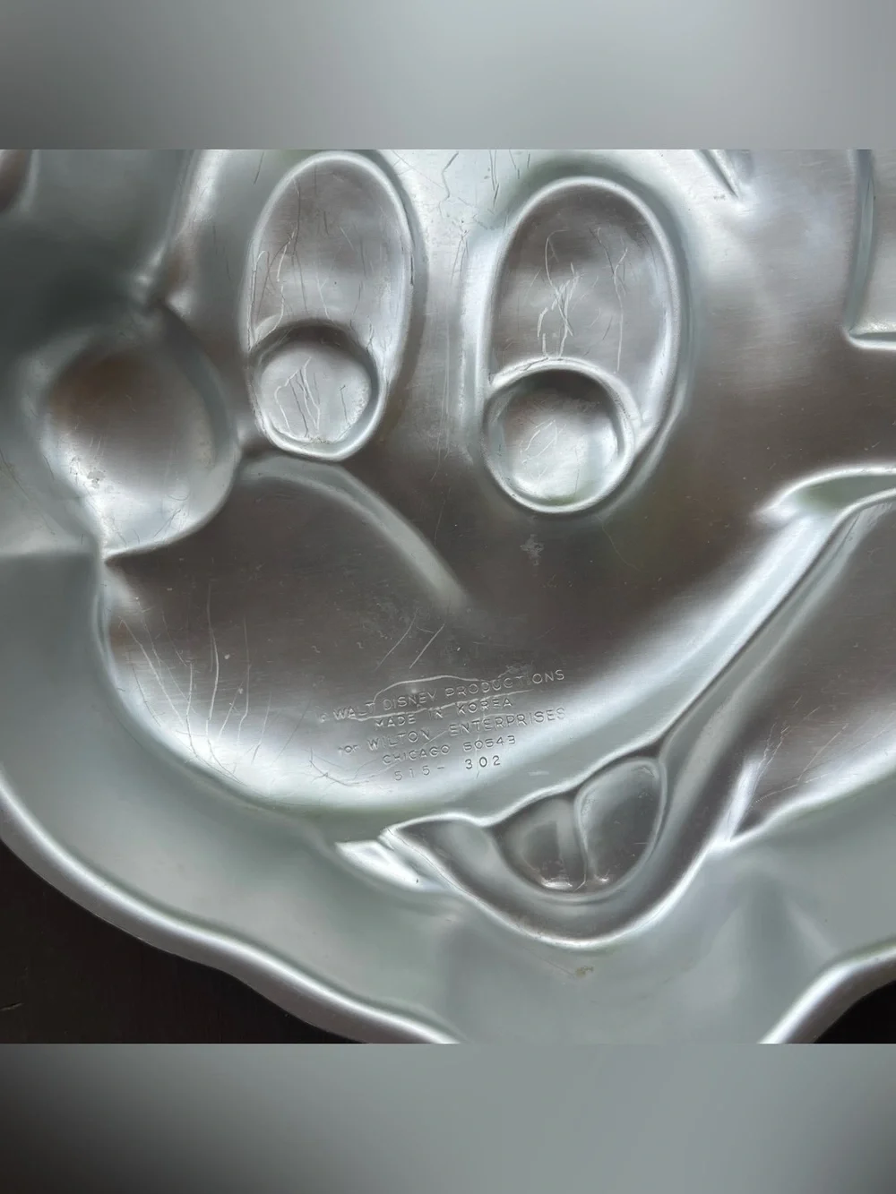 Vintage 1970s Disney Band Leader Mickey Mouse Head Wilton Cake Pan Aluminum Mold